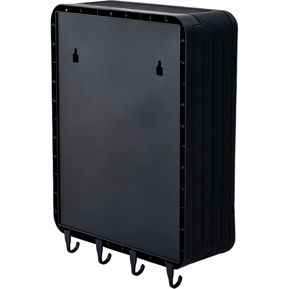 Living and Home Retro Black Wall Mounted Bathroom Cabinet Image 3