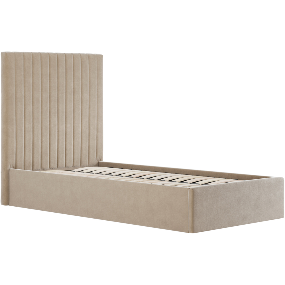LPD Home Berlin Beige Single Tall Ottoman Bed Image 2