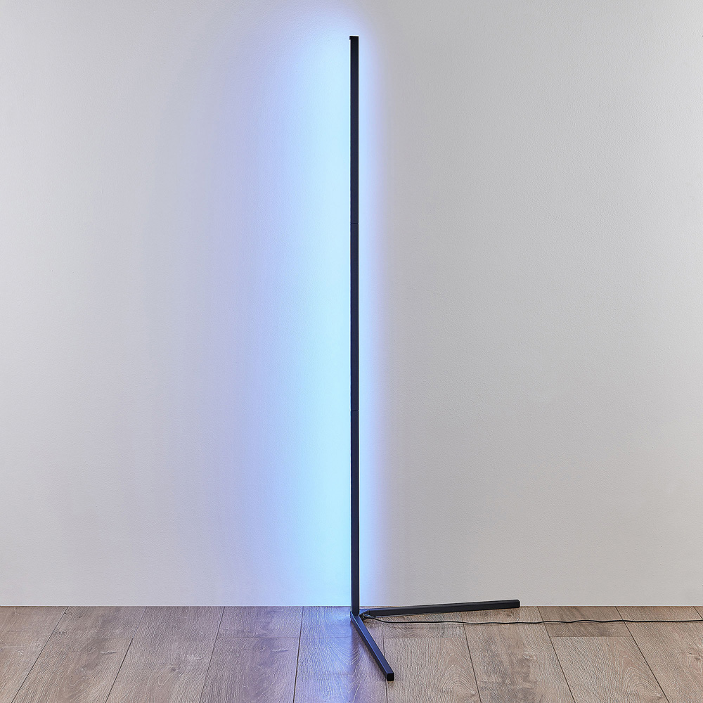 TRIO Level Black Integrated LED Corner Floor Lamp Image 7