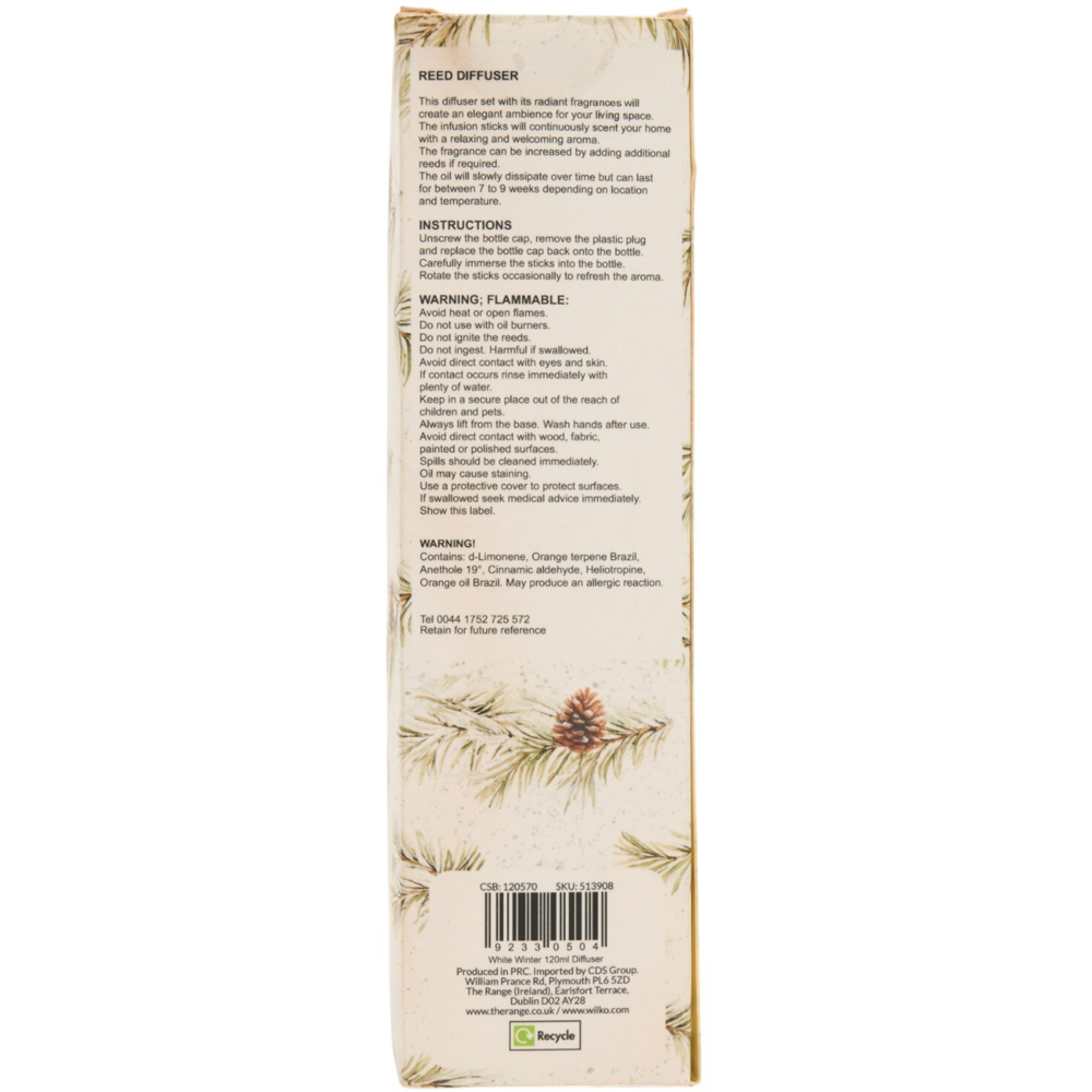 White Winter Reed Diffuser Image 6