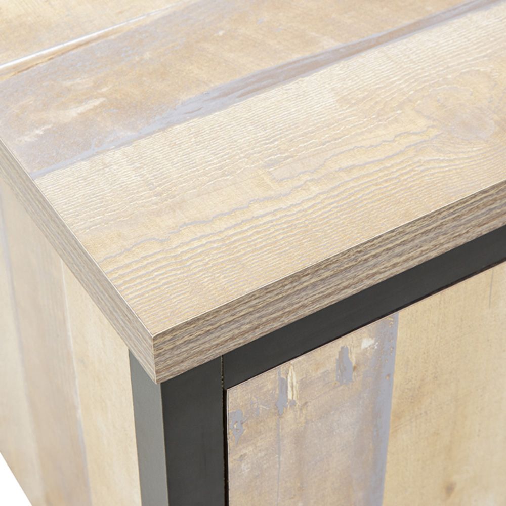 GFW Boston 2 Door 2 Shelf Oak TV Unit Image 7