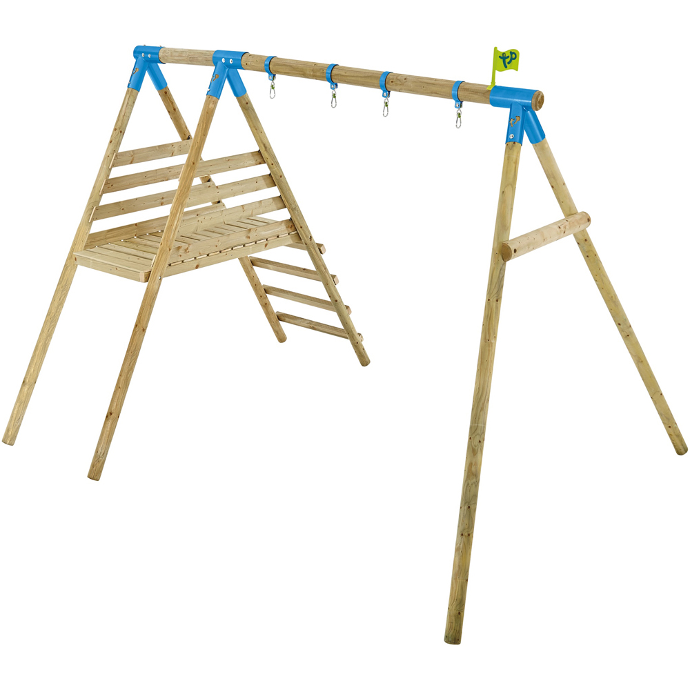 TP Knightswood Kids Wooden Double Swing and Slide Set Image 3