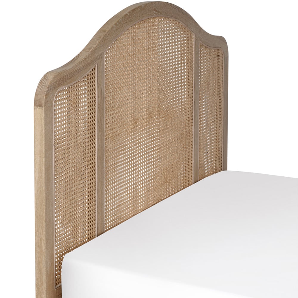 Julian Bowen Fleur Double Rattan Light Oak Bed Image 5