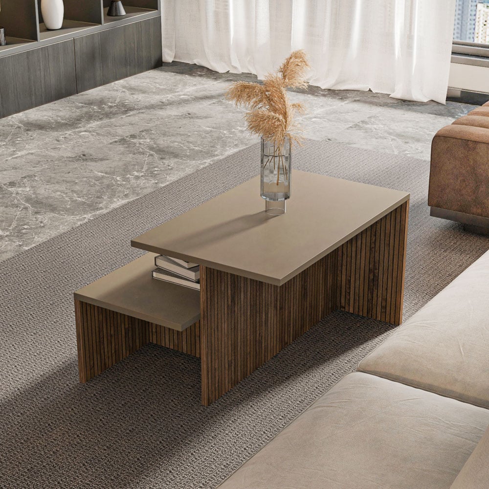 Decorotika Twins Galaxy Alina Nest of Coffee Tables Set of 2 Image 5