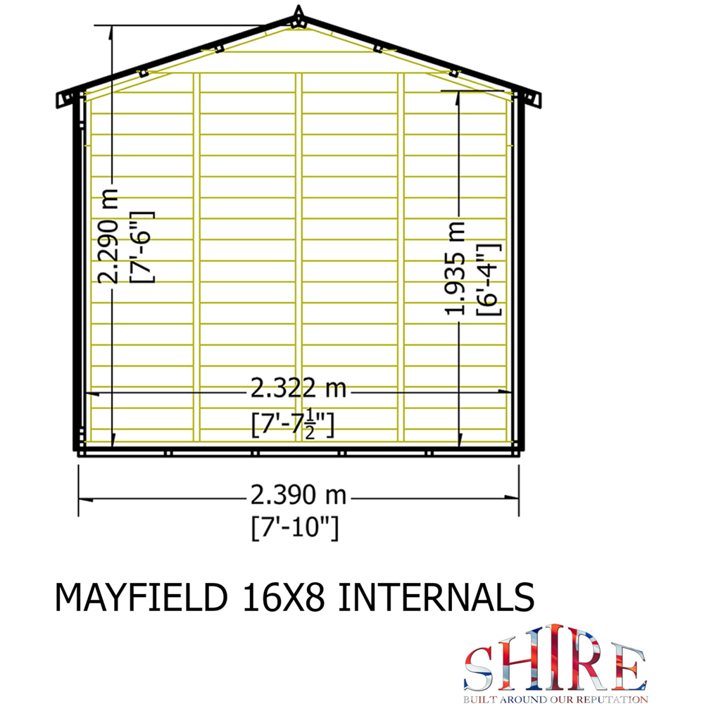 Shire GB Mayfield 16 x 8ft Summerhouse Image 8