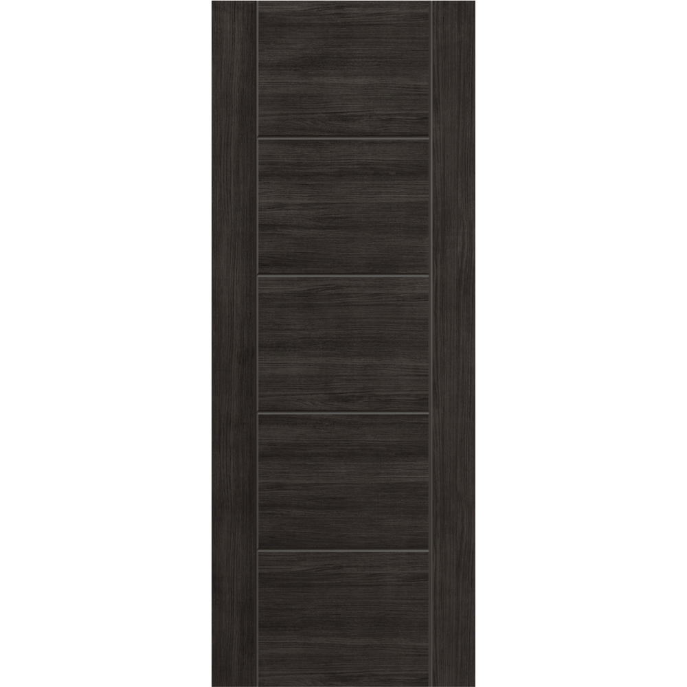JB Kind Tigris Dark Grey Laminated Finished Internal Door 1981 x 686mm Image 1