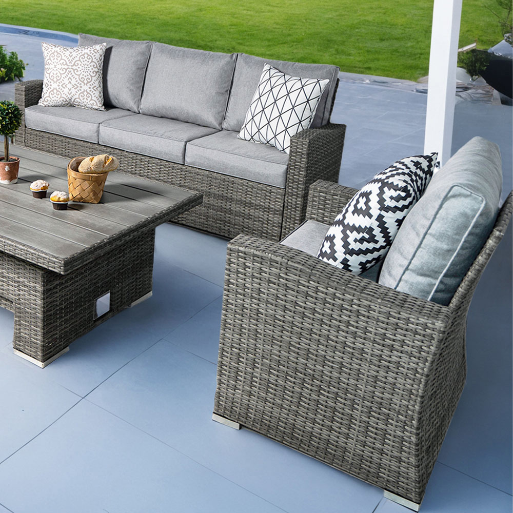RayGar Vermont 5 Seater Rattan Garden Lounge Set Image 8