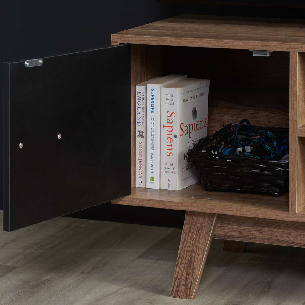 Shard 2 Door Brown TV Unit Image 5