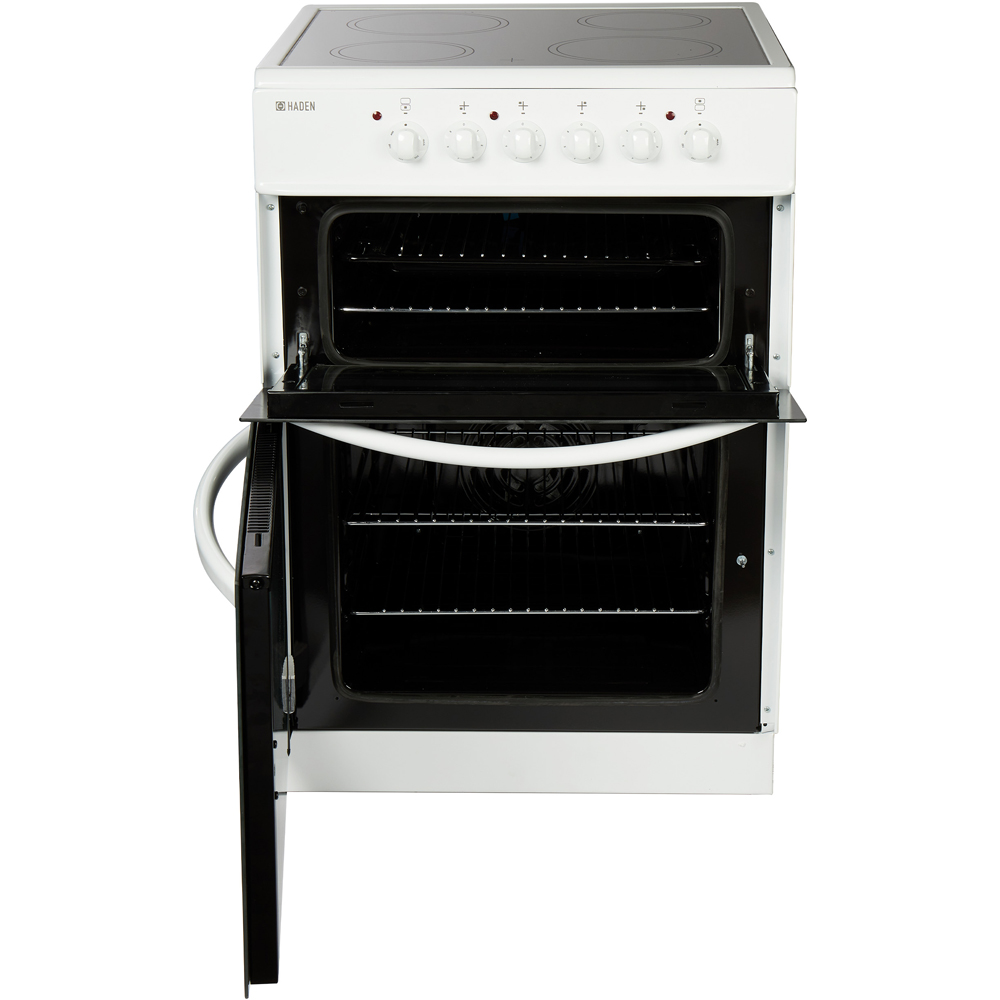 Haden HE60DOMW White Ceramic 30 and 60L Double Oven Electric Cooker 60cm Image 3