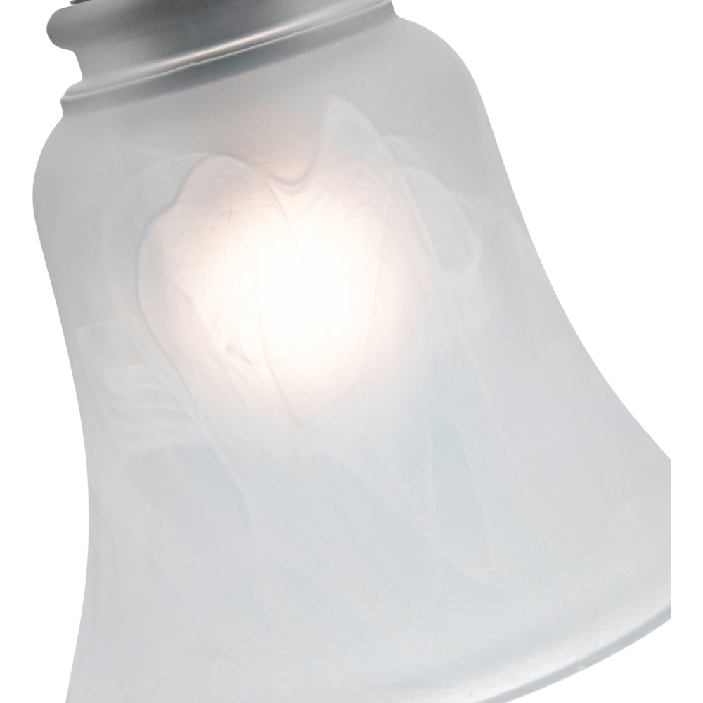 Happy Homewares White Alabaster Glass with Curving Body 2 Pack Image 6