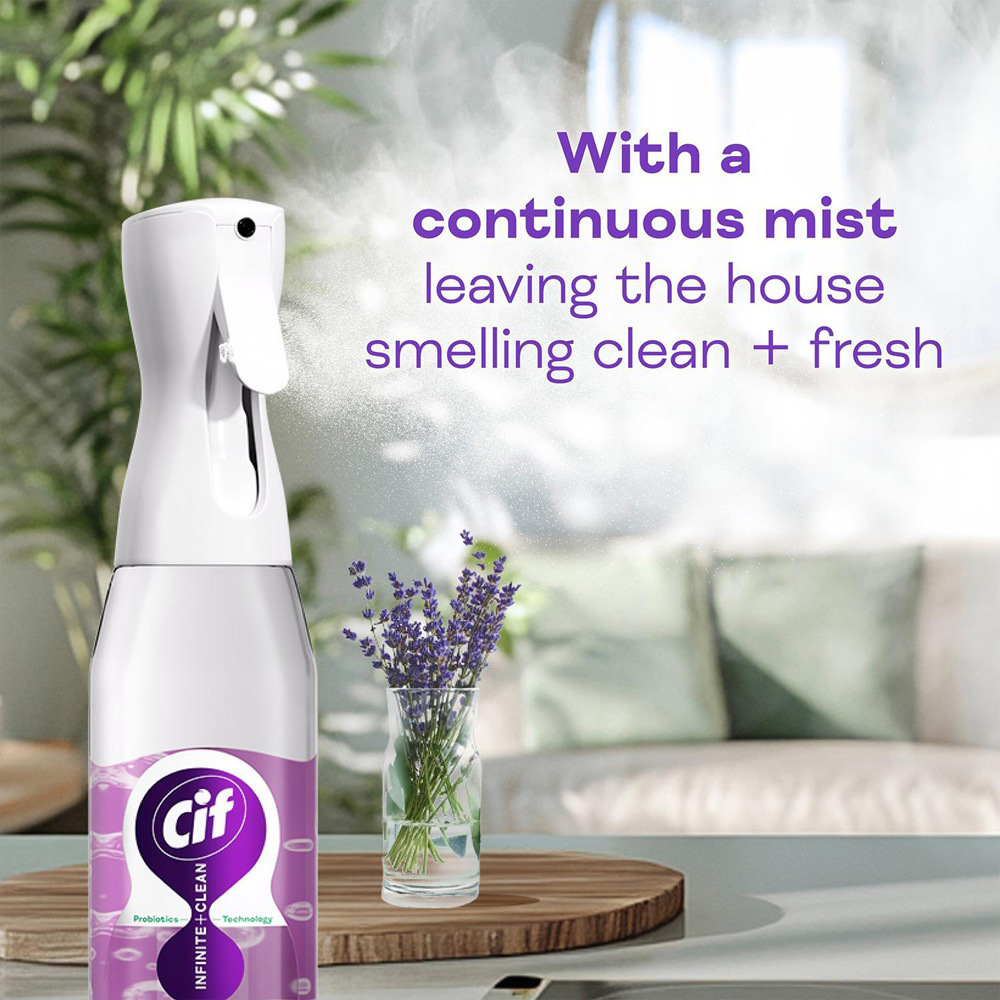 Cif Infinite Clean All in One Lavender and Eucalyptus Cleaner Spray ...