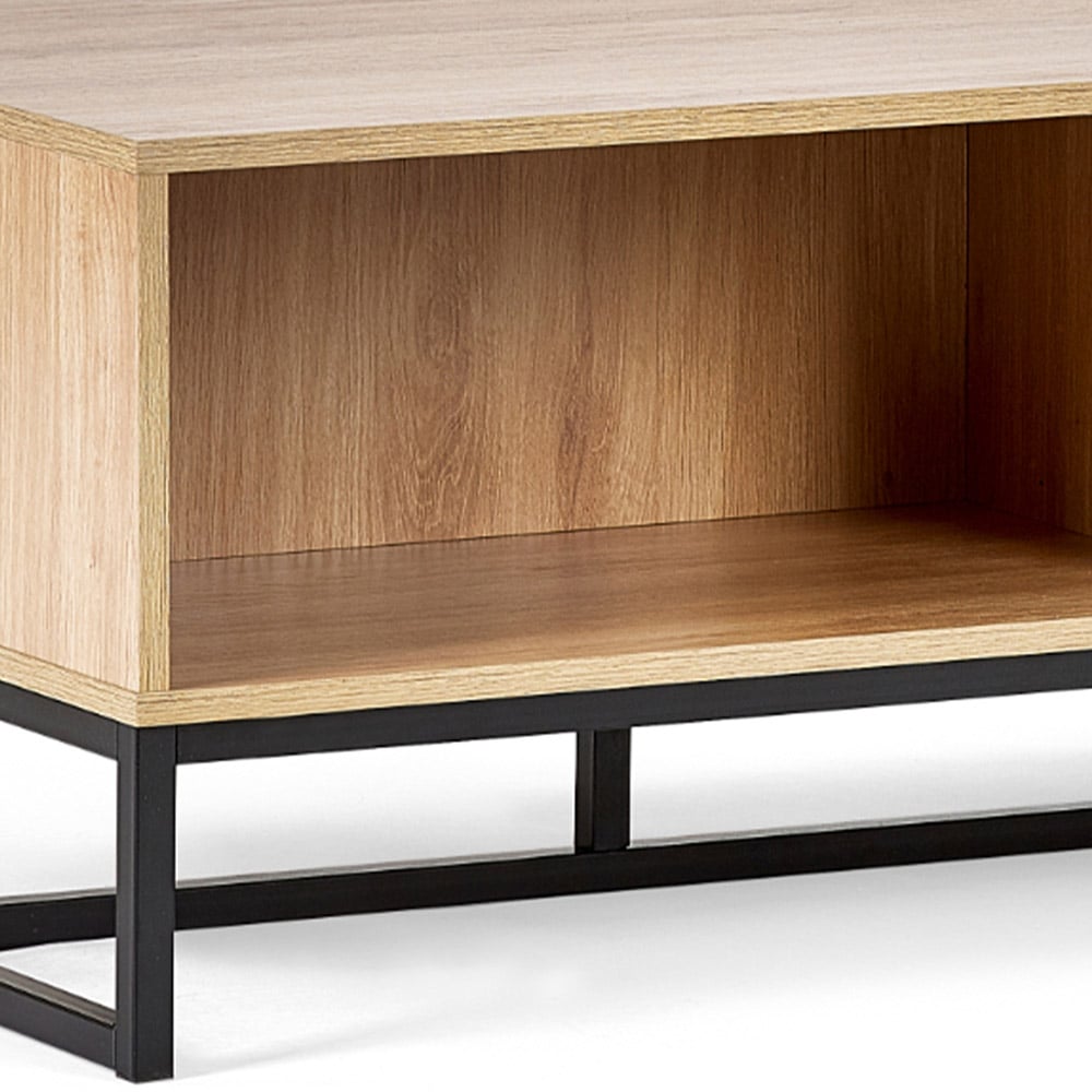 Julian Bowen Padstow 2 Drawer Oak Coffee Table Image 6