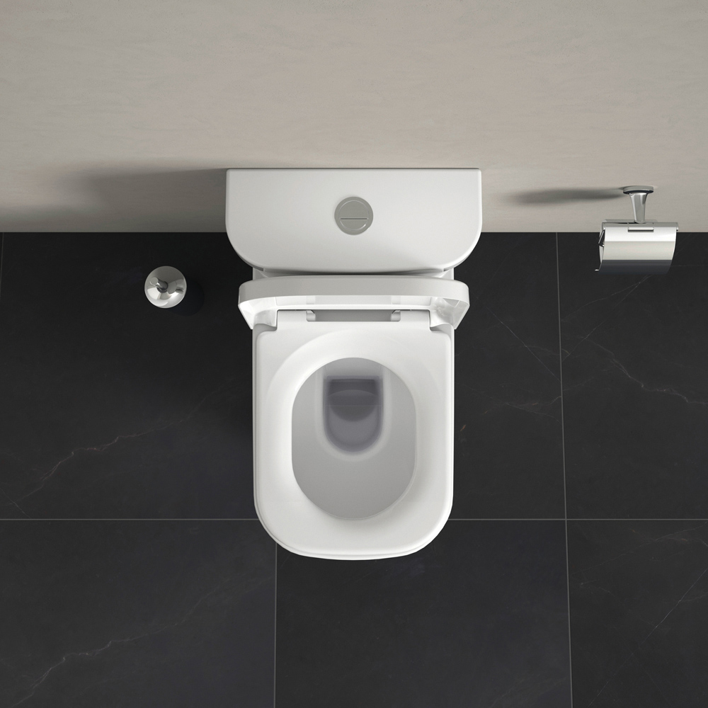 Duravit Happy D.2 White Toilet Seat and Cover 359 x 430mm Image 4