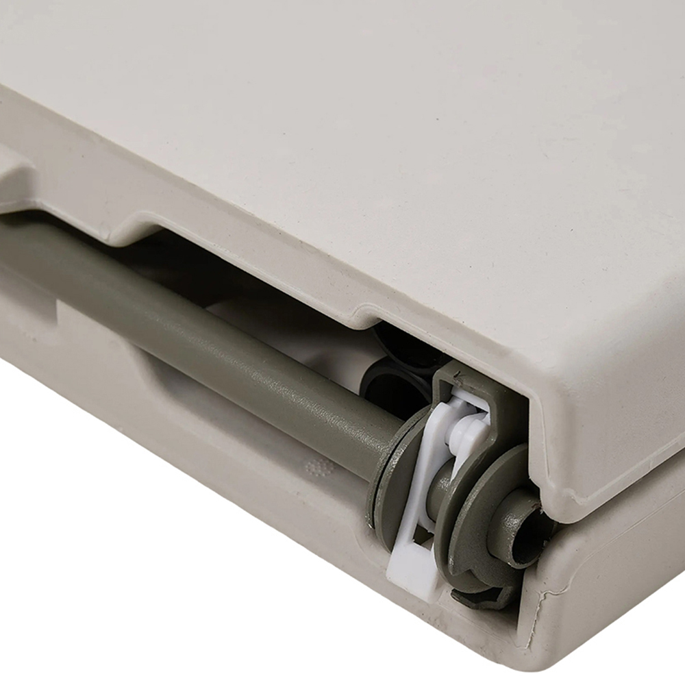 Living and Home White Outdoor Square Folding Camping Table with Handle Image 5