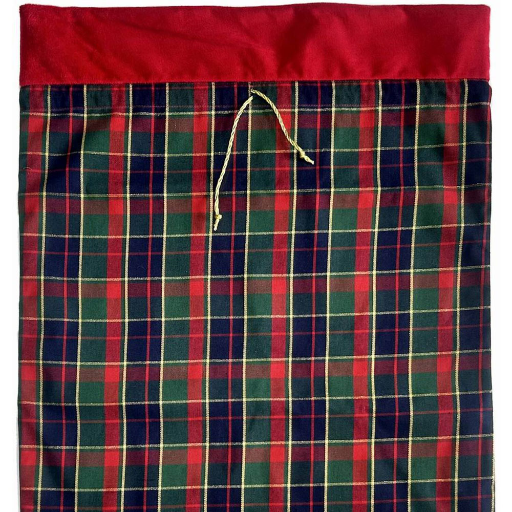 Tartan Red Present Sack Image 5