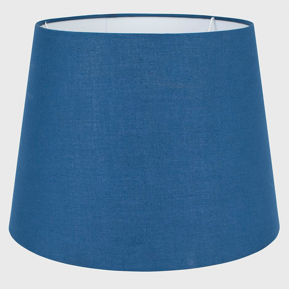 ValueLights Aspen Navy Blue Tapered Lamp Shade Large Image 2