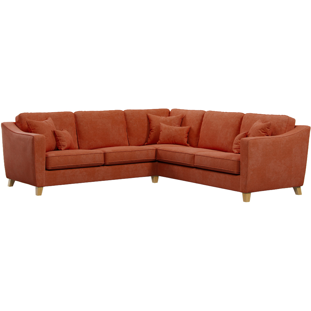 Marlon 4 Seater City Terracota Corner Sofa Image 2