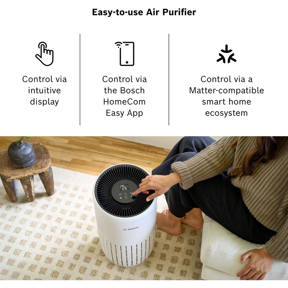 Bosch Air 4000i 3-in-1 White Compact Air Purifier Image 4