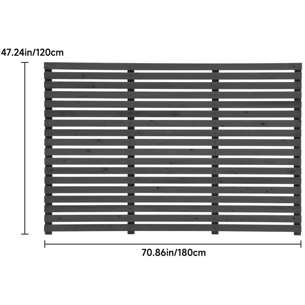 Living and Home 6 x 4ft Wooden Slatted Garden Fence Gate Image 7
