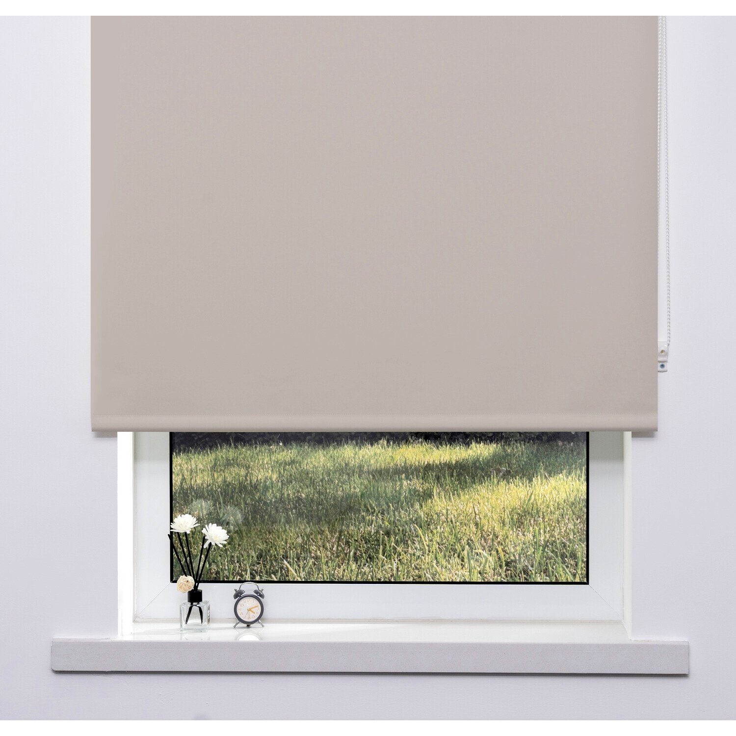 Plain Blackout Blinds Almond 60cm Image 2