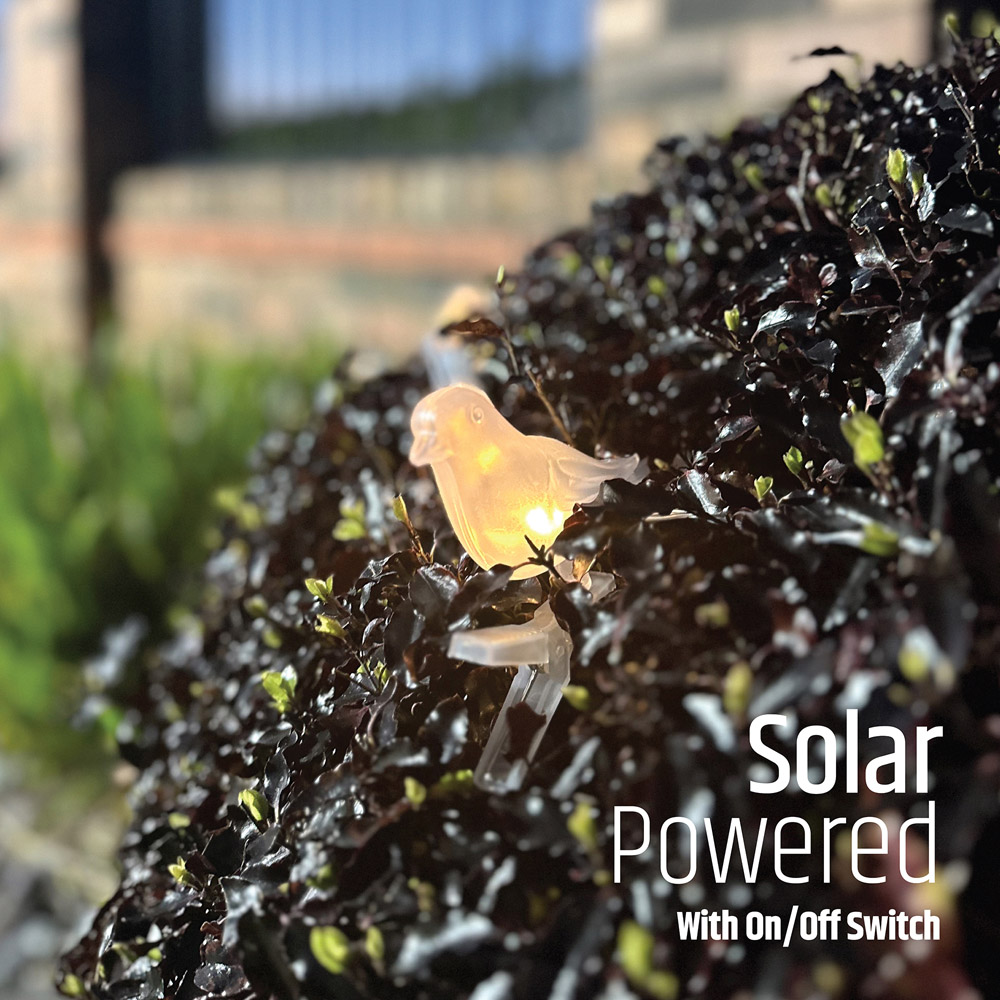 Gardenkraft Solar Acrylic Birds String Lights 10 Pack Image 7