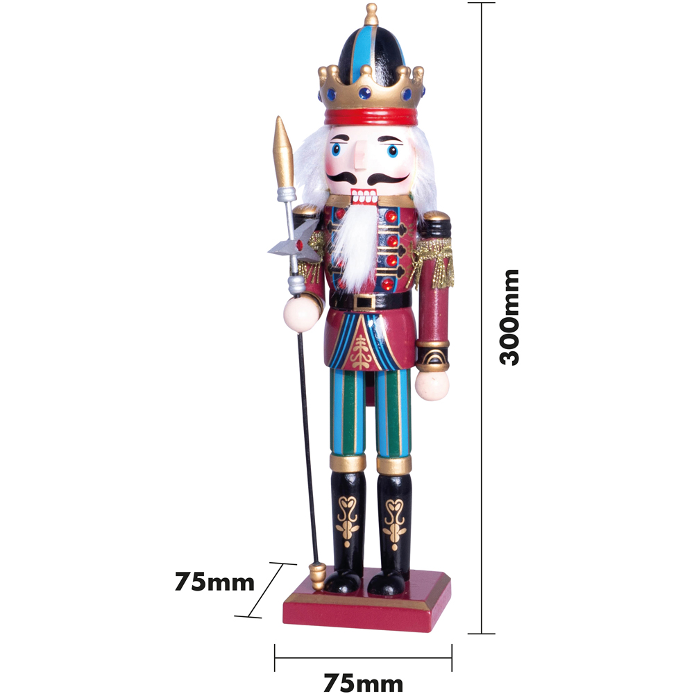 St Helens Red Classic Wooden Nutcracker Soldier 30cm Image 7