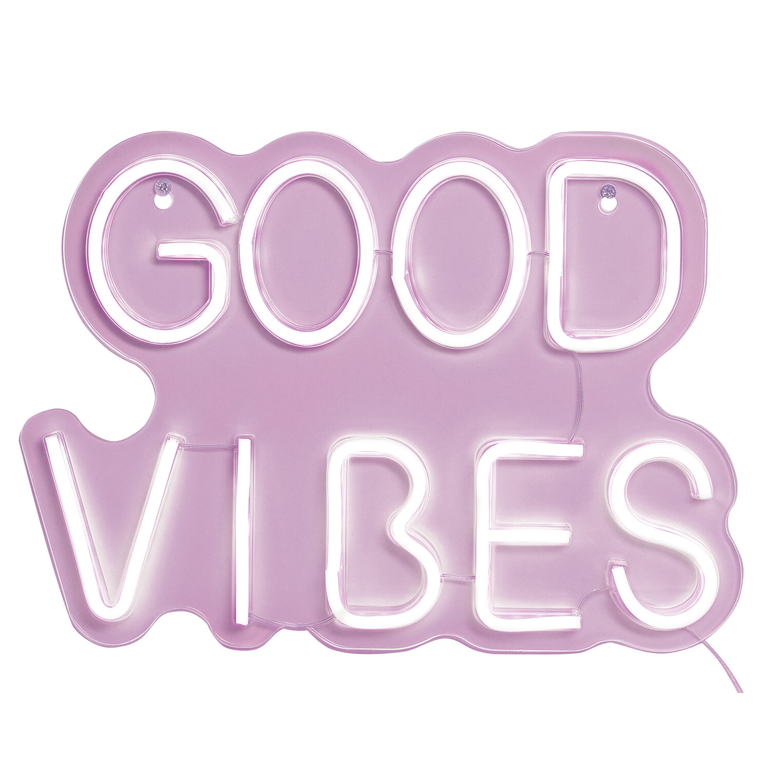 Pink Good Vibes Neon Sign Light Image 2