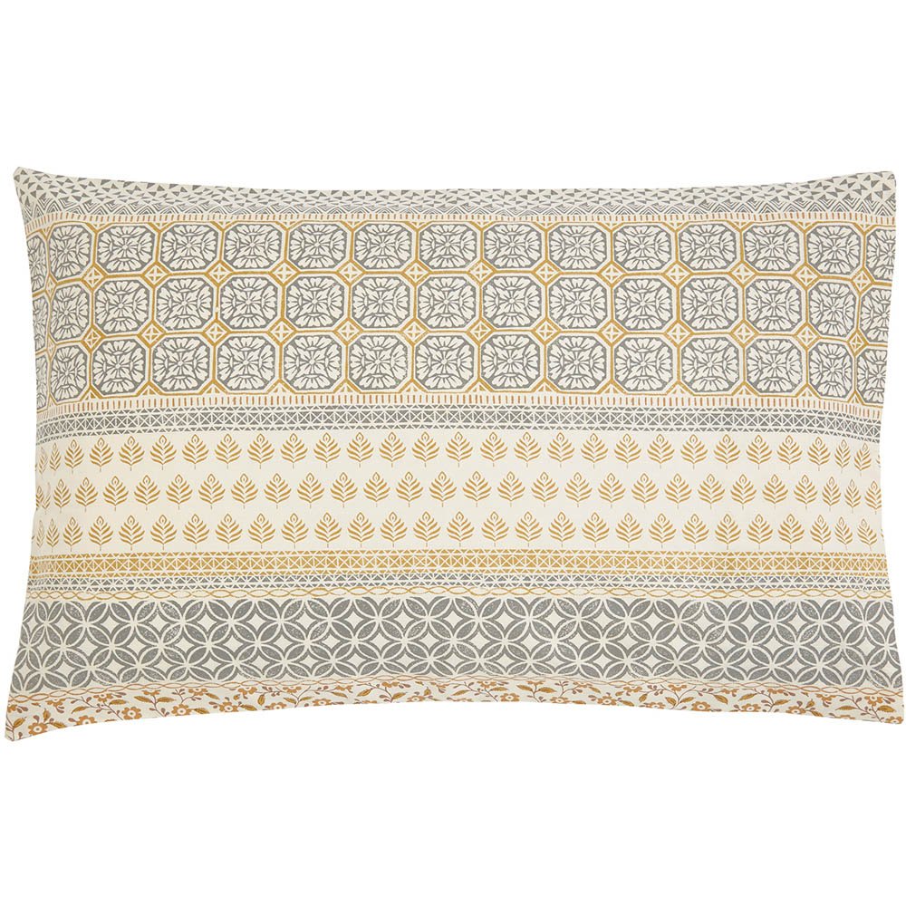 Helena Springfield Double Graphite and Copper Folk Stripe Duvet Set Image 2