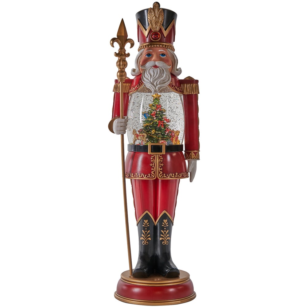 Traditional Glitter Spinning NutcrackerMulticolour Image 5