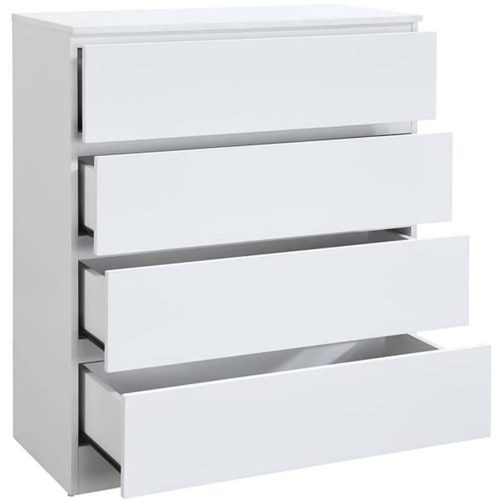 Oslo 4 Drawer White Chest of Drawers Image 2