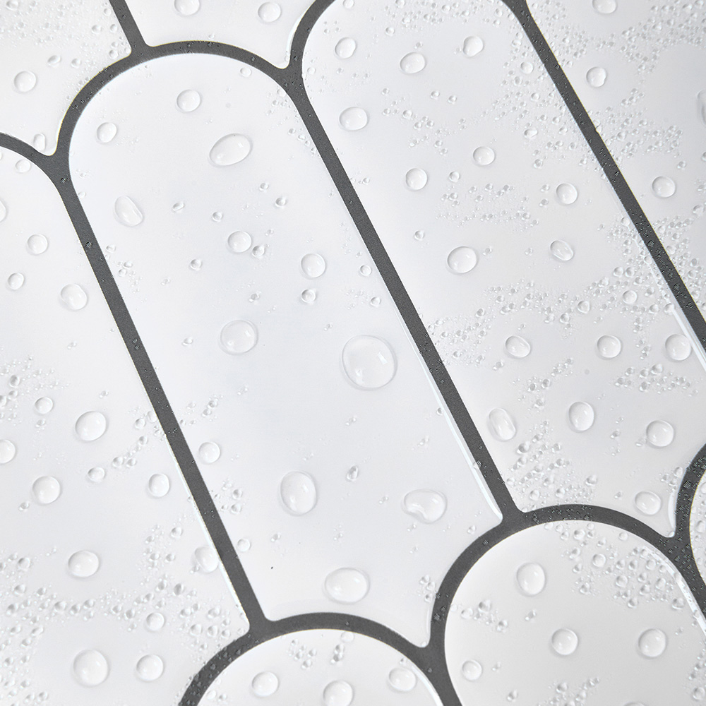 Living and Home Light Grey Arch Self Adhesive Wall Sticker 10 Pack Image 6