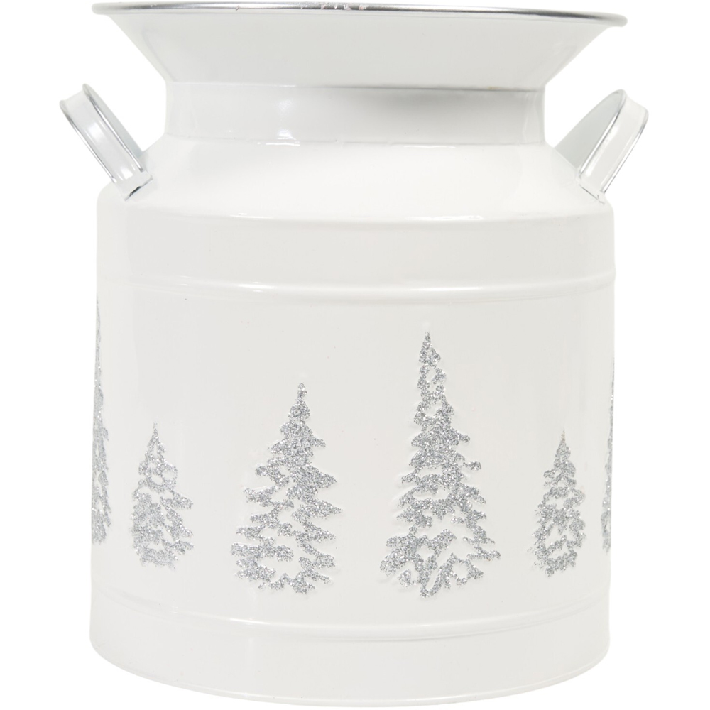 Snowdrift Sparkle Planter White Image 3