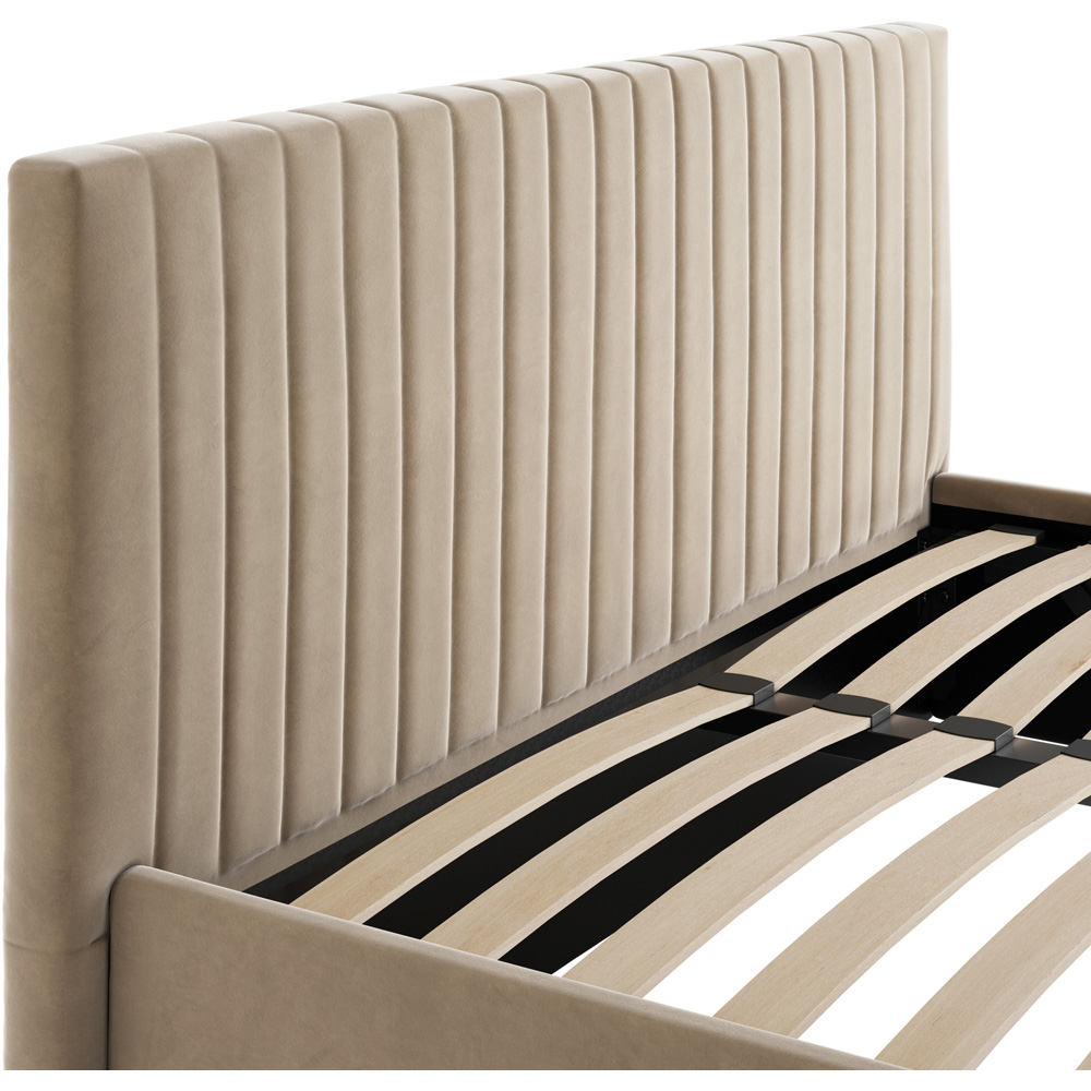 LPD Home Berlin Beige Double Ottoman Bed Image 6