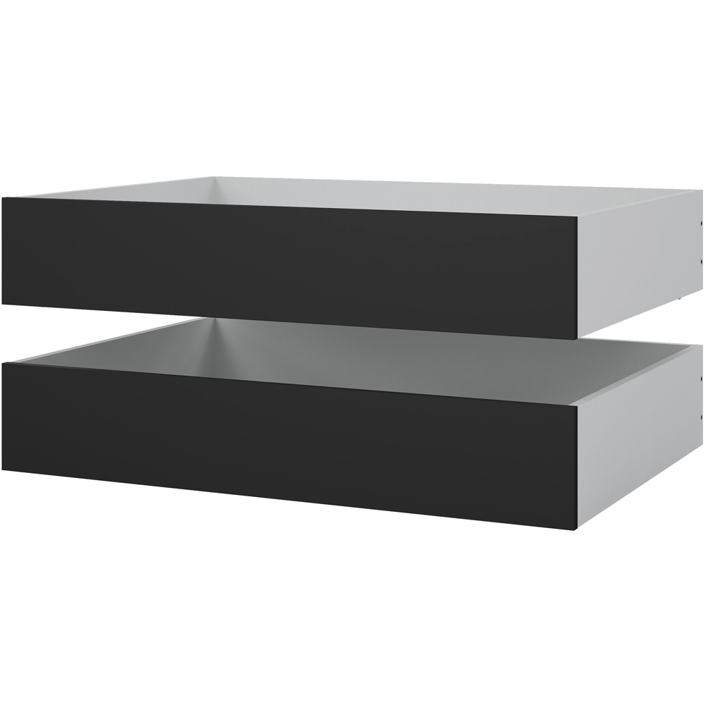 Florence Matt Black Underbed Drawer Set of 2 Image 3