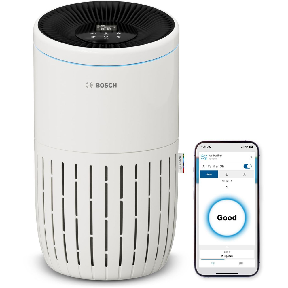 Bosch Air 4000i 3-in-1 White Compact Air Purifier Image 2
