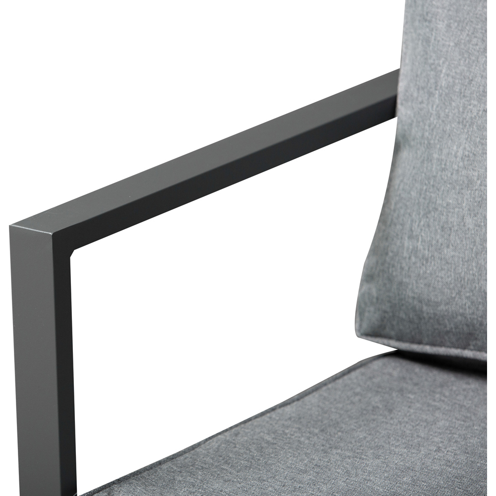 Outsunny 6 Seater Patio Dining Set Grey Image 3