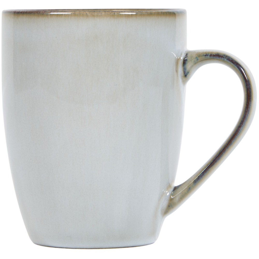 Set of 4 Quartz Reactive Glaze Mugs - White Image 2