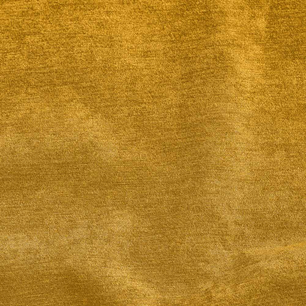 Alan Symonds Ochre Chenille Blackout Ring Top Eyelet Curtains 117 x 137cm Image 5