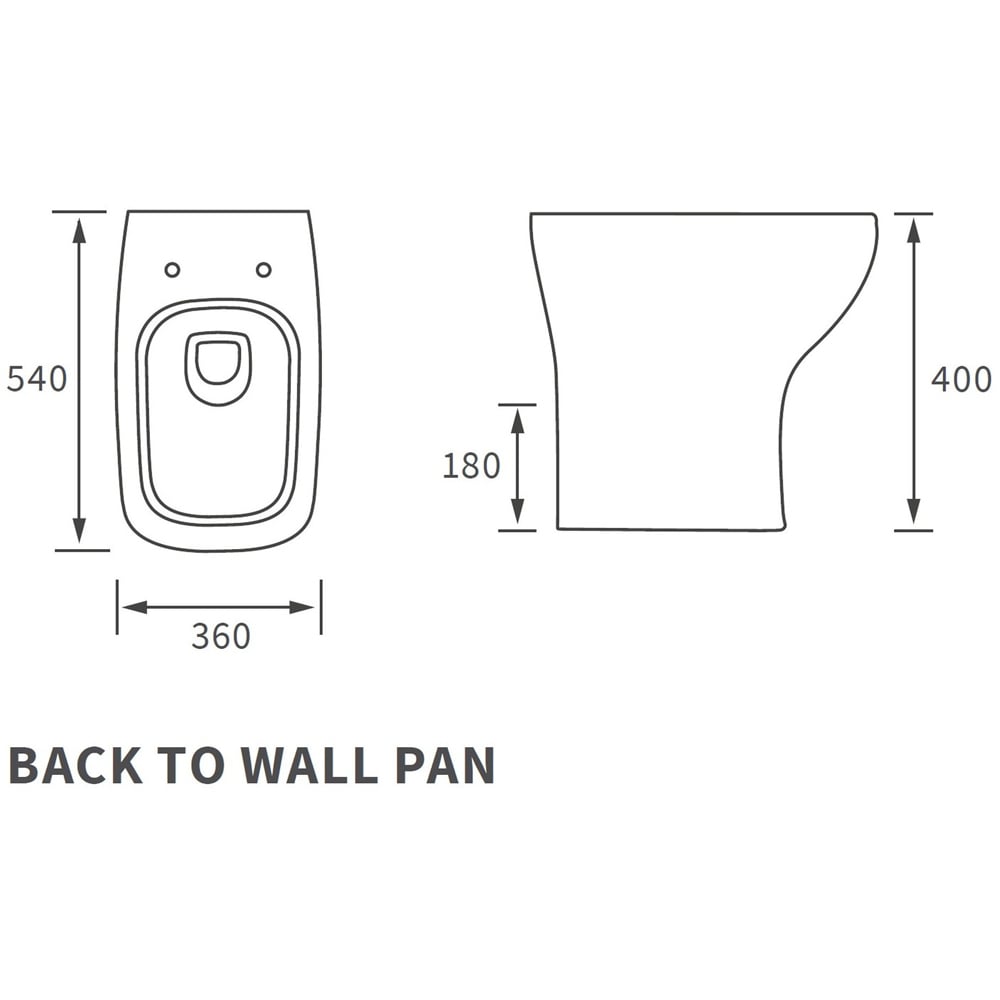 Bathstore Algarve Back to Wall WC and Soft Close Wrap Seat with Dual Flush Image 3