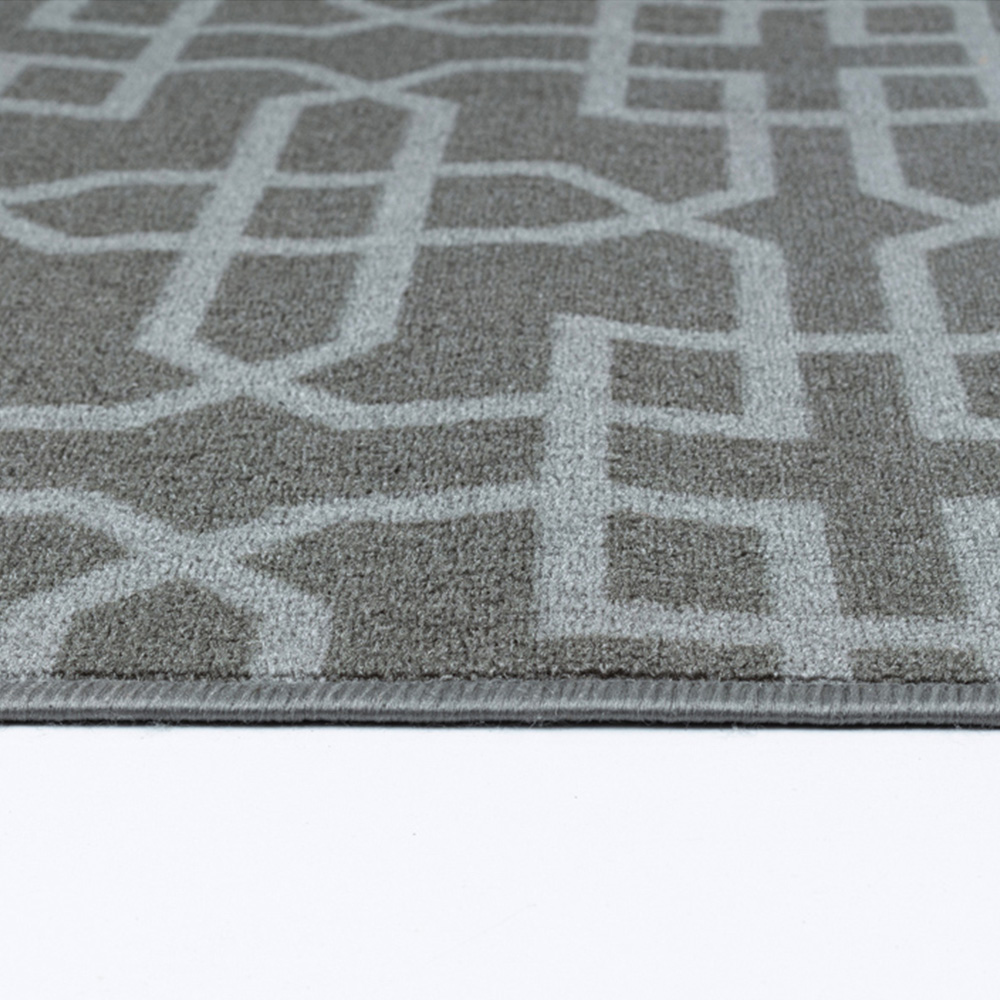 Desire Rugs Havana Dark Grey Cubed Trellis Anti Slip Door Mat 90 x 57cm Image 3