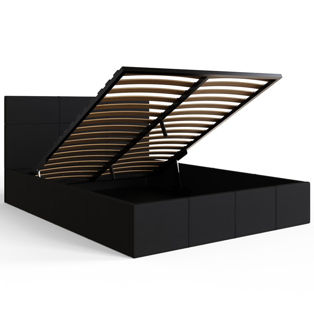 GFW Double Black End Lift Ottoman Bed Image 5