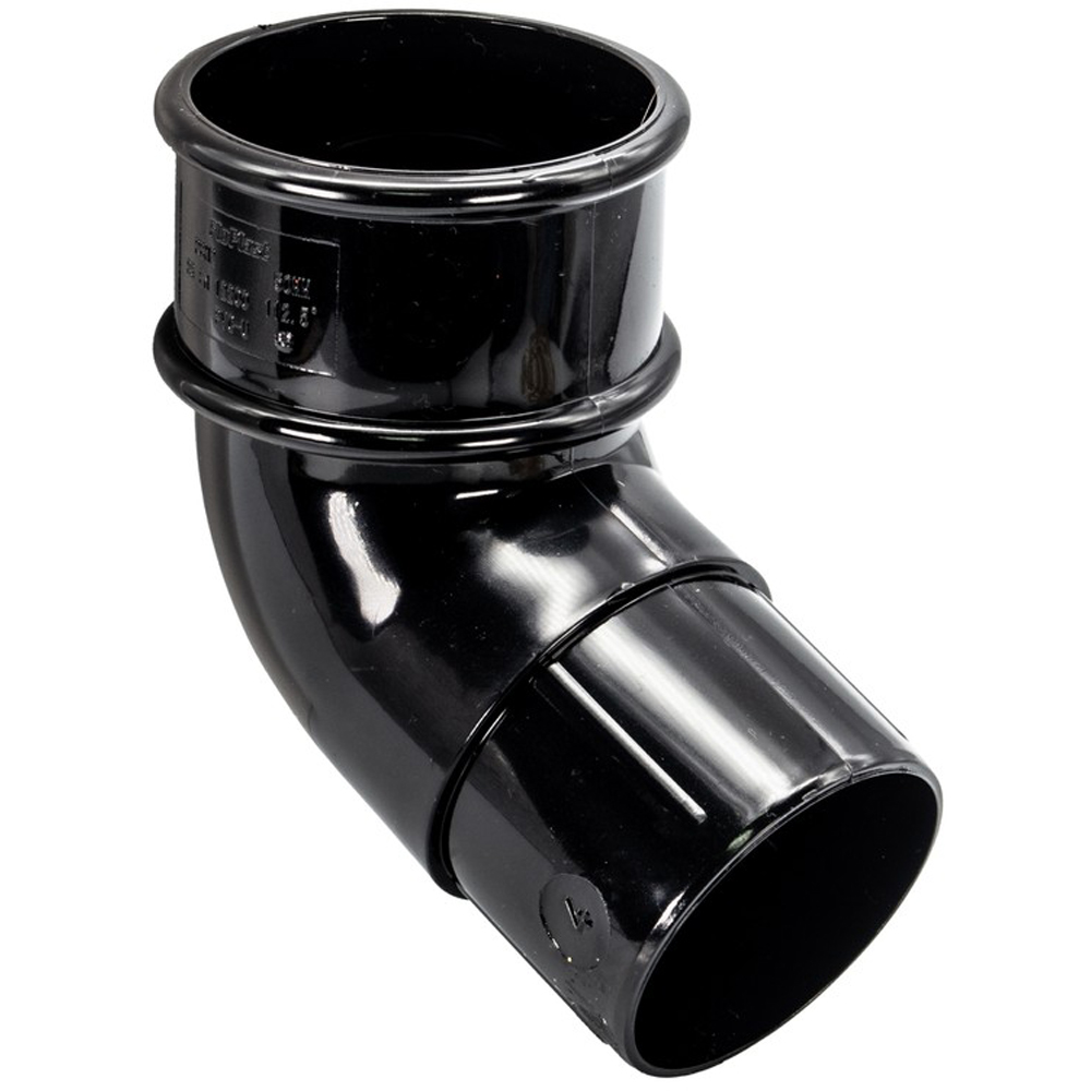 FloPlast Mini Gutter 112 Degree Offset Bend Black 50mm Image 2