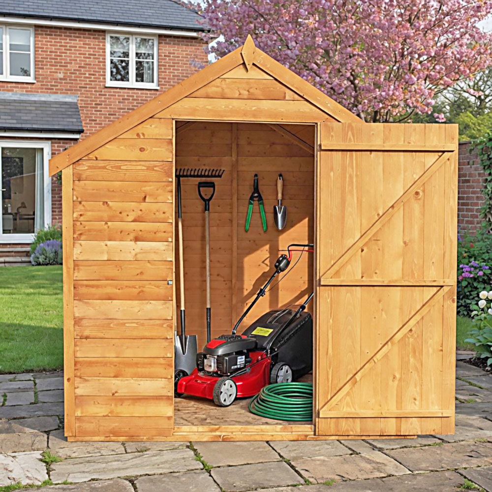 Shire 8 x 6ft Dip Treated Overlap Shed with Window Image 3