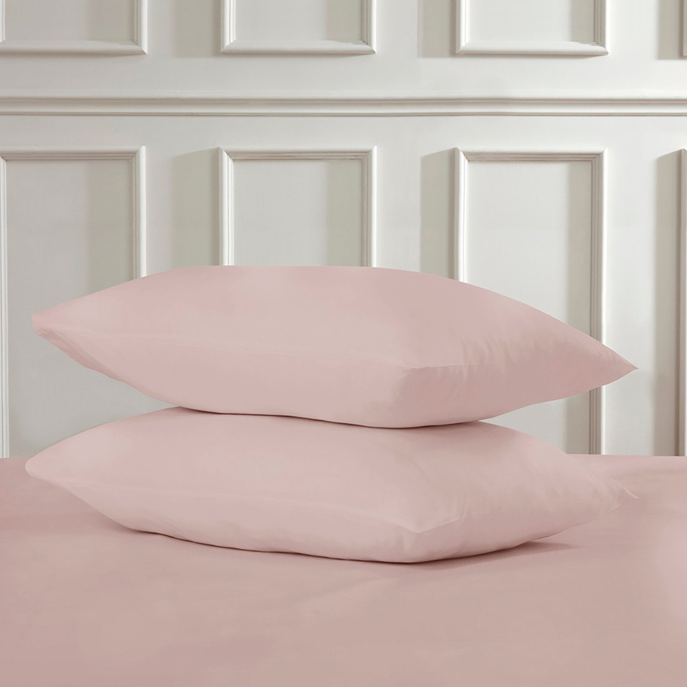 Polycotton Housewife Pillowcases - Blush Image 2