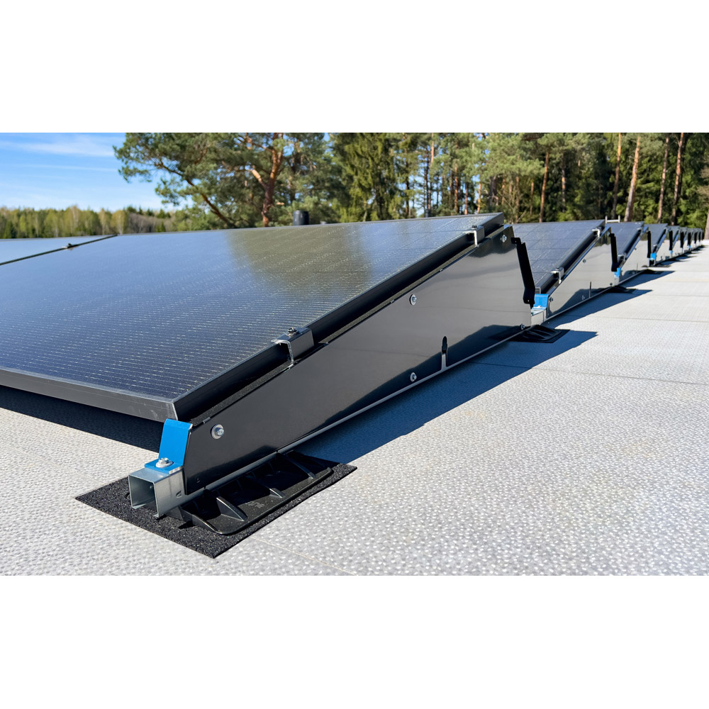 REGUPOL Solar Standard Solar Panel Mounting Protection Rubber Pad 400 x 100 x 15mm 20 Pack Image 2