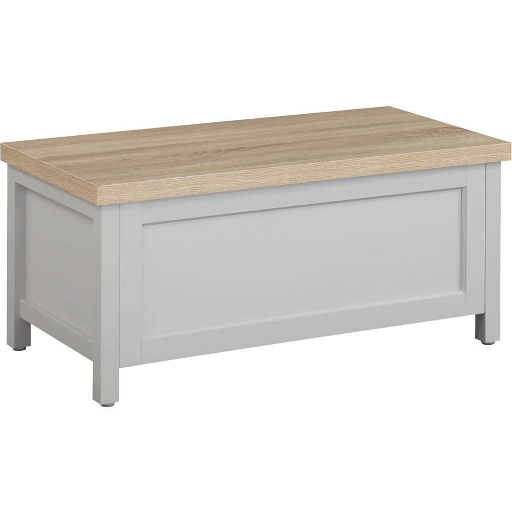 Home Source Avon Grey Ottoman Chest Image 2
