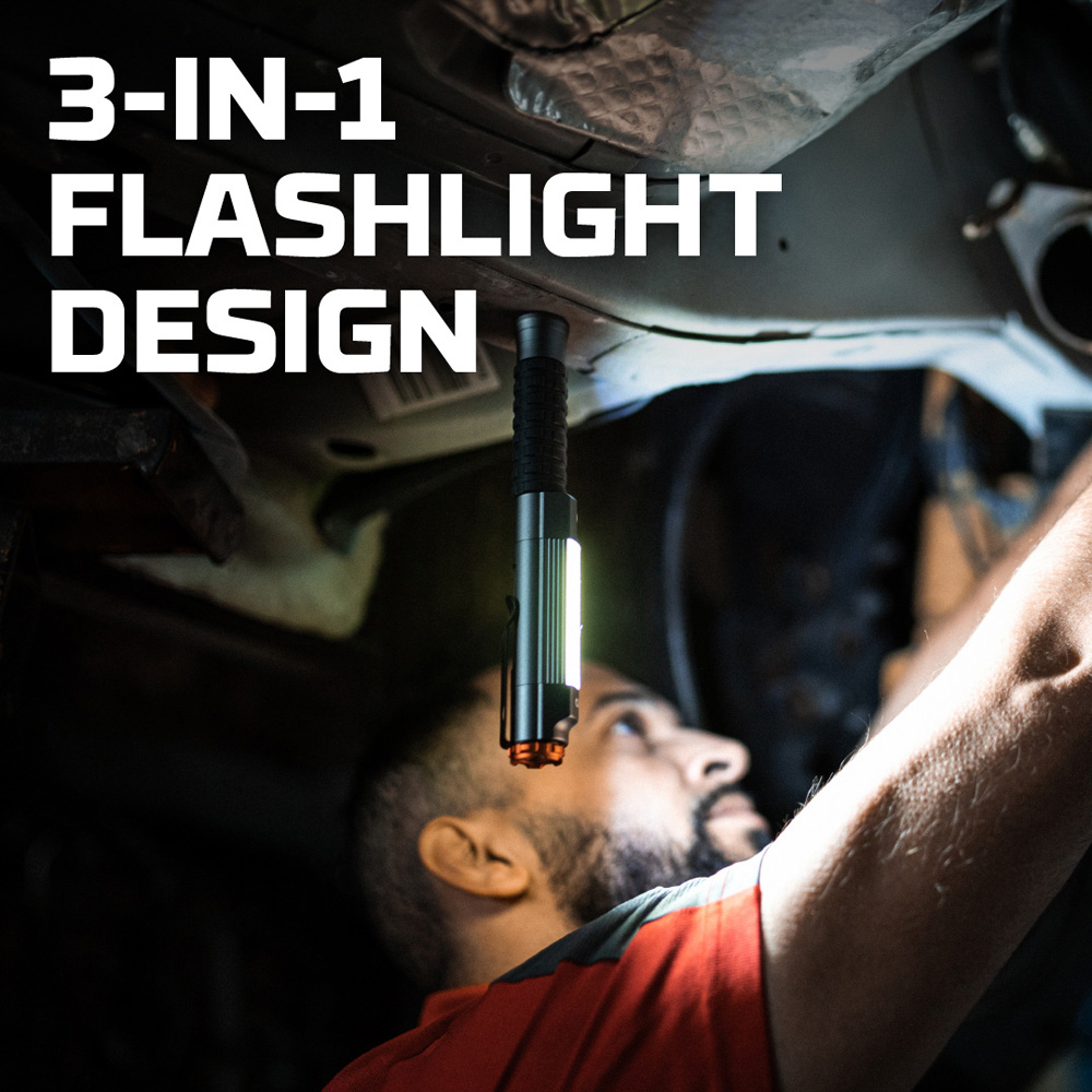 Nebo Big Larry 3 3-in-1 600 Lumens COB Work Light with 220 Lumens Flashlight and Magnetic Base Image 9