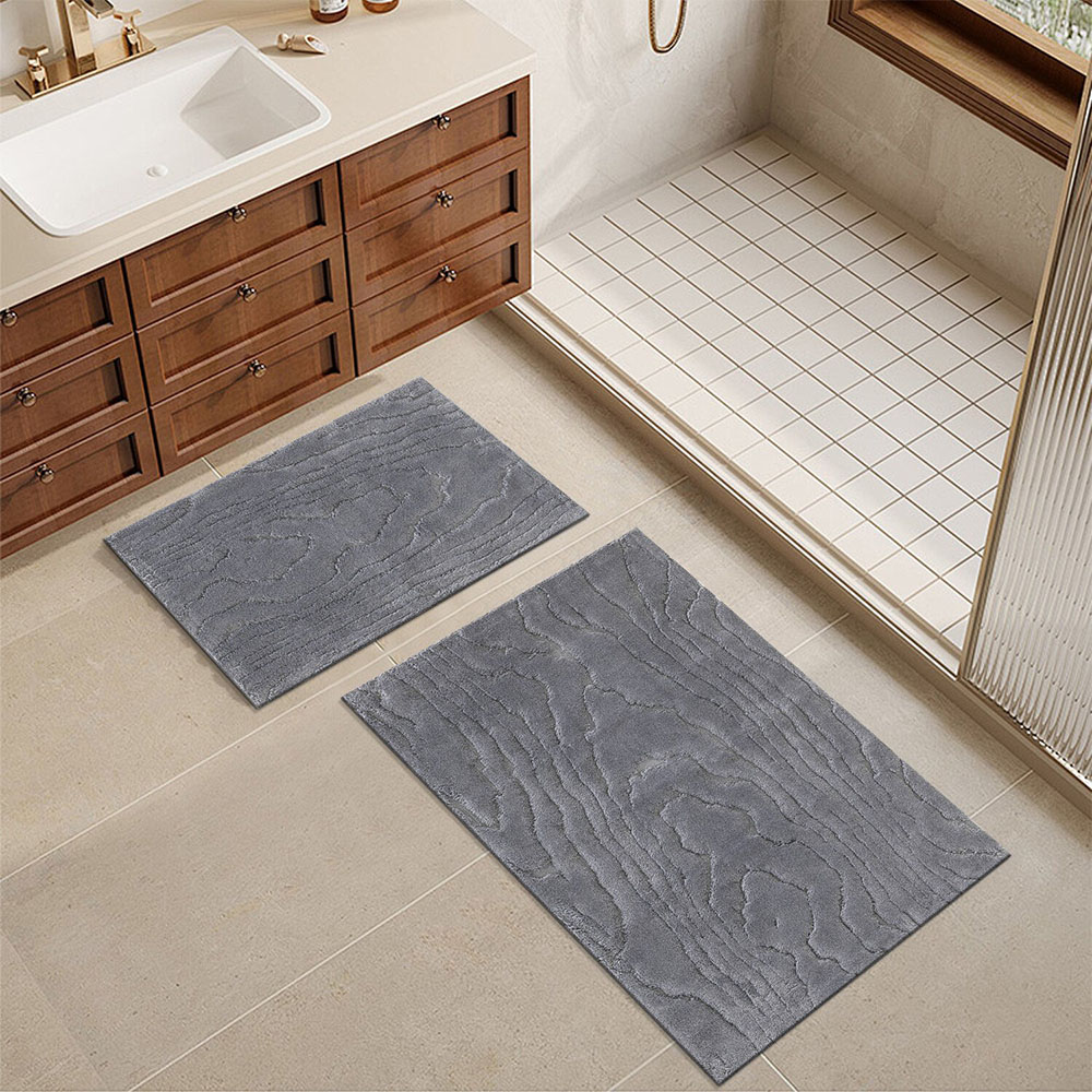 Aspen Wood Bath Mat - Dark Grey / 100cm Image 2