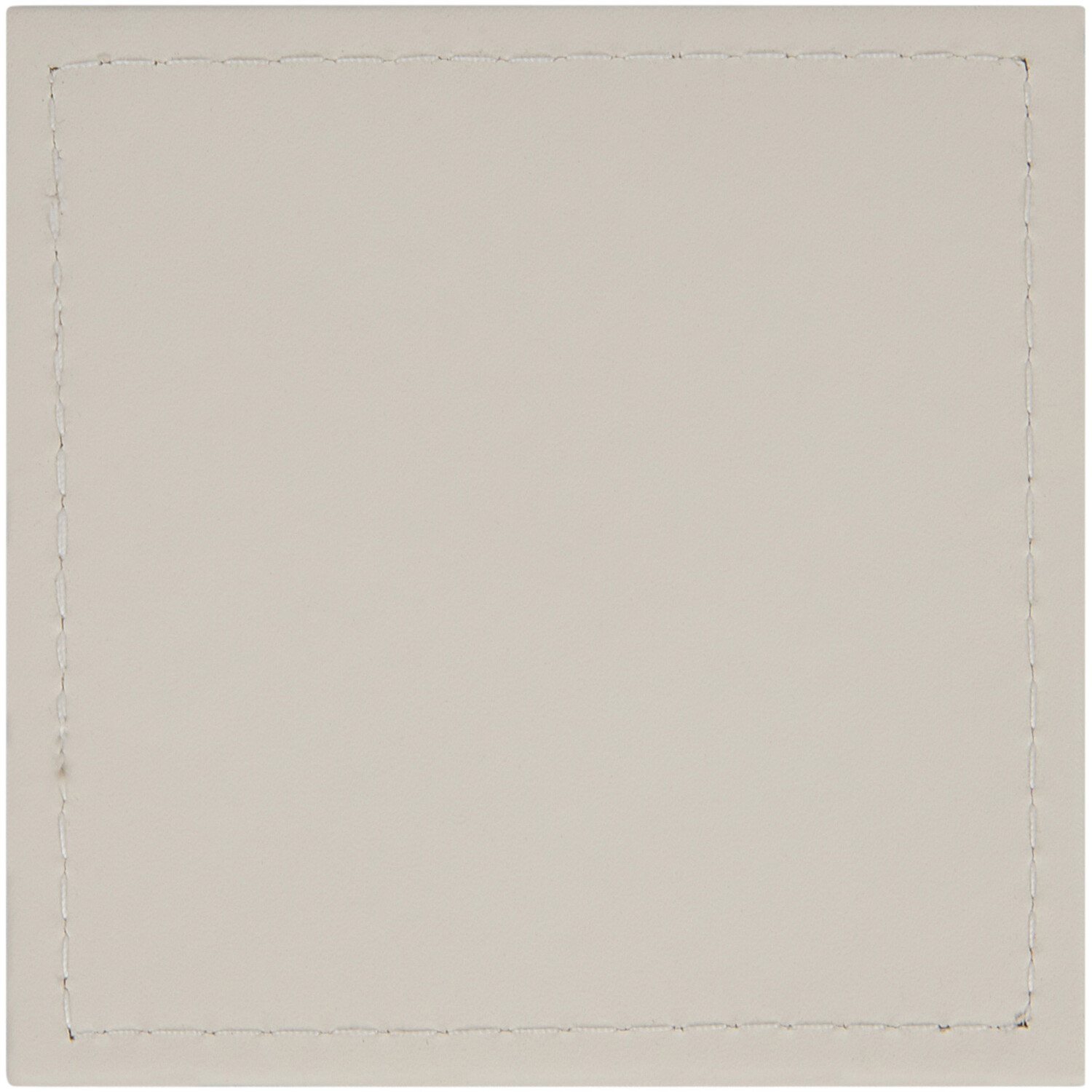 Set of 4 Fusion Faux Leather Coasters - Natural Image 5