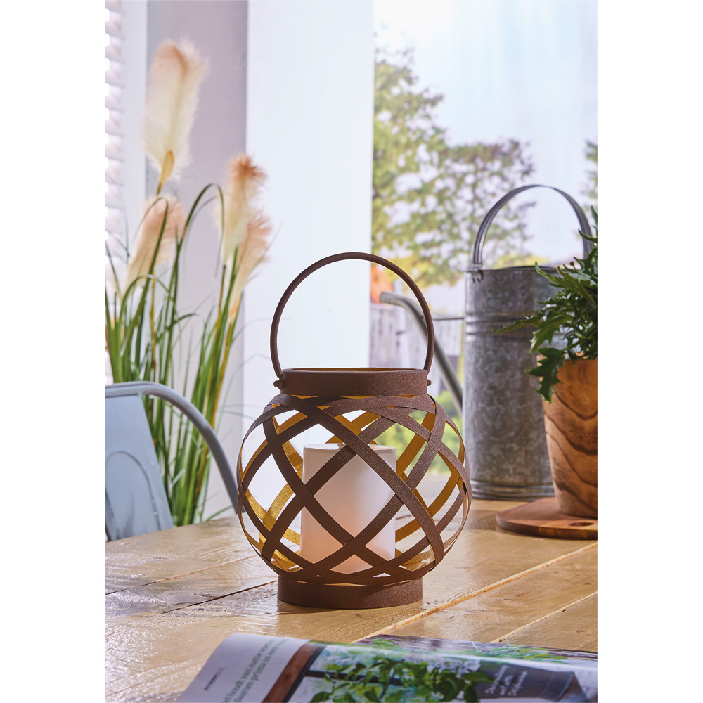 Luxform Solar Powered Rattan Table Lantern 2 Pack Image 5